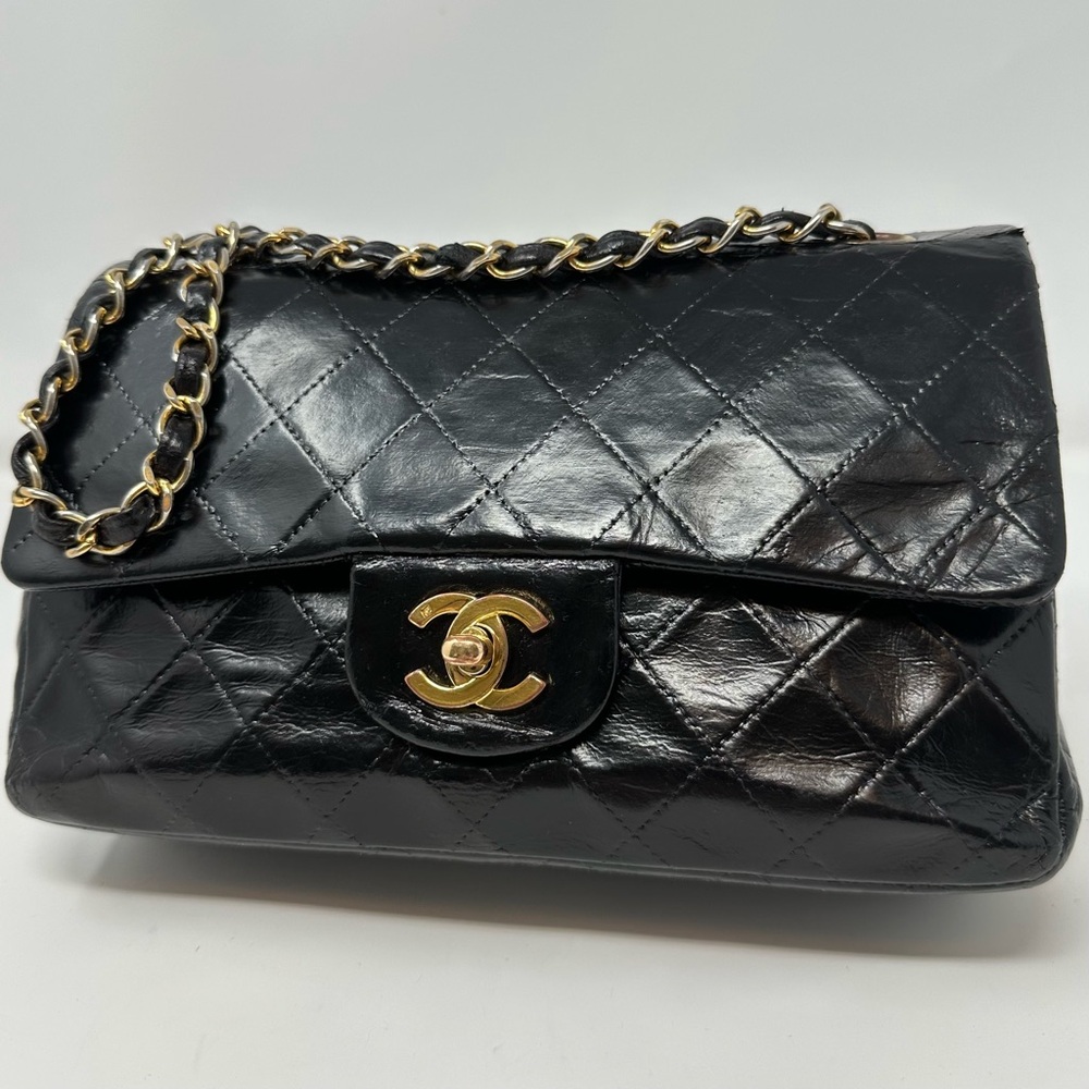 Vintage Chanel Lambskin Small Double Flap